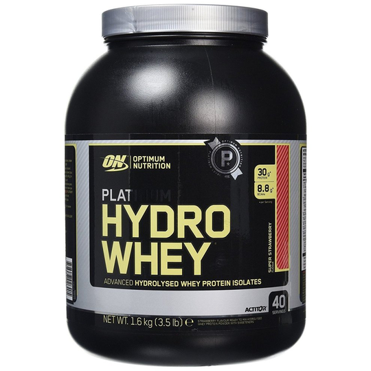 Optimum Nutrition Platinum Hydrowhey, Super Strawberry, 1600g