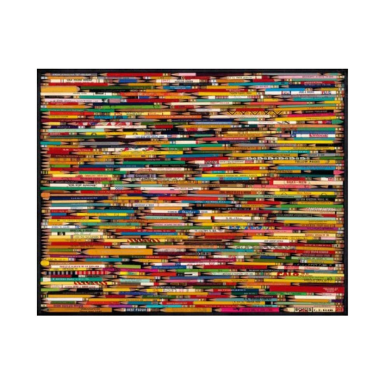 White Mountain Puzzles Pencil Collage - 1000 Piece Jigsaw Puzzle