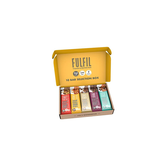 FULFIL Vitamin and 20g High Protein Bar, 10 x 55g - 10 Bar Selection Box