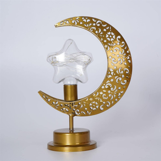 (D) Ramadan Lights Decorations, Eid Mubarak LED Candle Night Lights