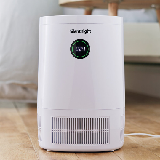 Silentnight Deluxe 4 Stage Air Purifier with HEPA & Carbon Filters / 4 Speeds / PM2.5 Sensor / Sleep Mode / Display Panel Controls / 8 Hour Timer