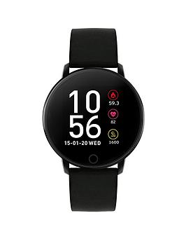 Reflex Active Series 5 Smart Watch With Heart Rate Monitor, Colour Touch Screen And Black Silicone Strap