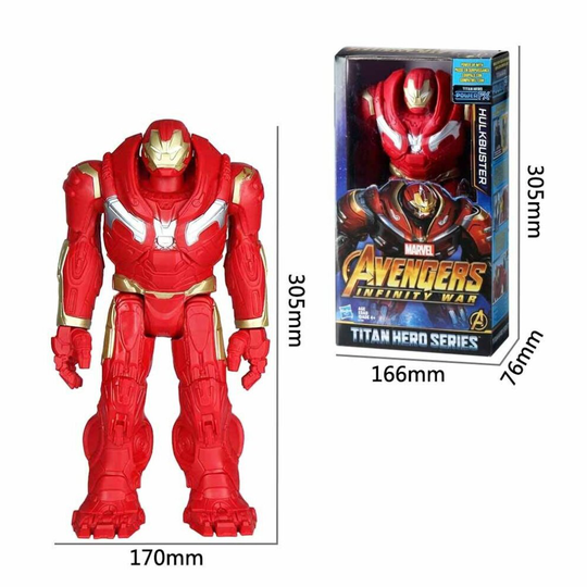 (#3:Hulk Buster) 12" Avengers Action Figures Toys Titan Hero Series Thanos Iron Spiderman Hulk Thor