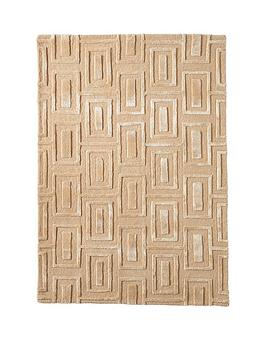 Michelle Keegan Home Carved Squares Wool Rug