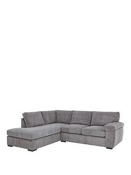 Very Home Amalfi Left Hand Standard Back Fabric Corner Chaise Sofa