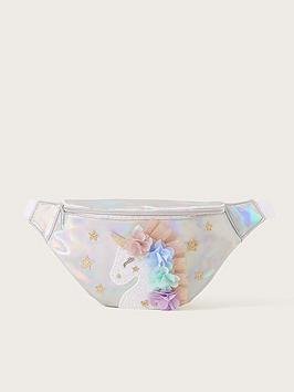 Monsoon Girls Una Unicorn Bumbag - Pink