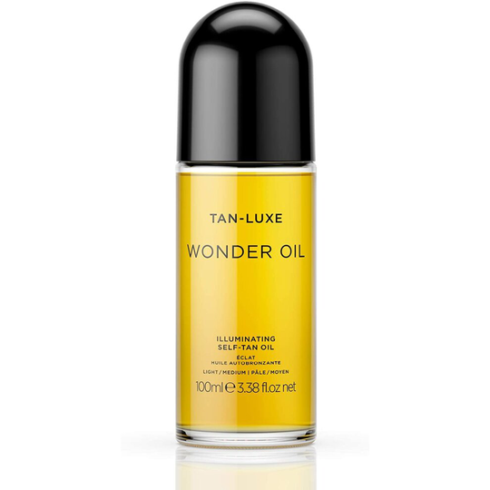 Tan Luxe WONDER OIL Fake Tan, Light/Medium (100 ml) Self Tanning Skin Care with Firming for Body, Cruelty & Toxin Free