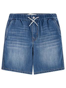 Levi's Boys Relaxed Pull On Shorts - Blue, Blue, Size 8 Years