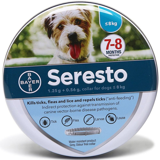 (Iron box for small dogs 38cm-8kg or less) seresto flea collar for kittens and dogs German pet worming collar