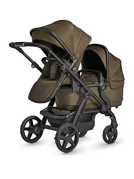Silver Cross Wave Single to Double Travel System - Cedar, One Colour