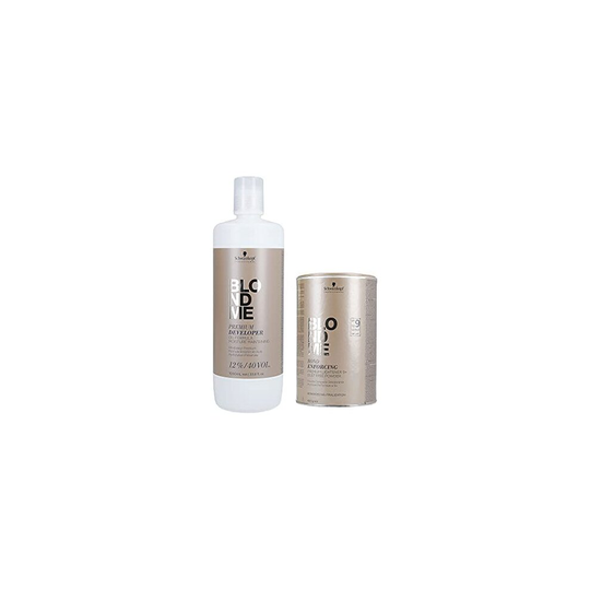 BlondMe Combo Premium Developer 12%/40V and Bond Enforcing Premium Lightener 9+ Powder