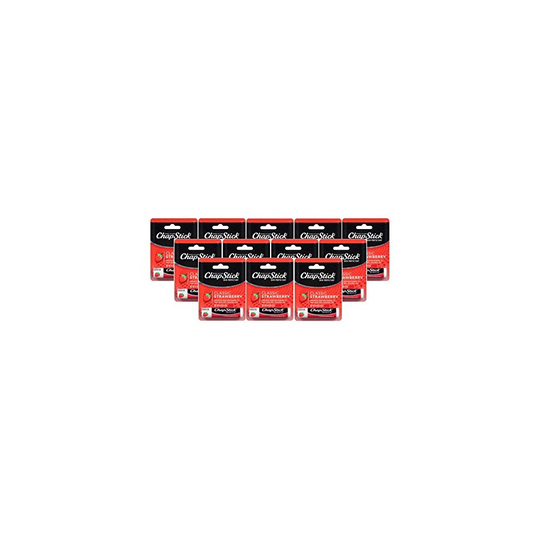 ChapStick Lip Balm Strawberry 0.15 oz (Pack of 12)