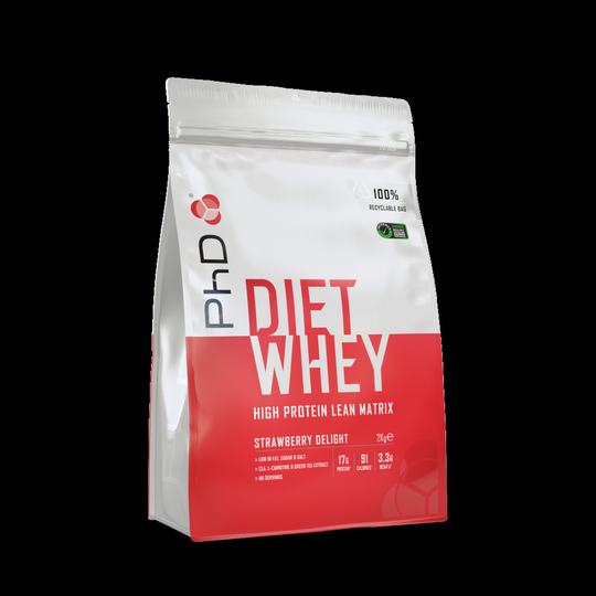 (Strawberry Delight, 2 kg) PhD Nutrition Diet Whey Slimming Weight Loss Meal Replacement Protein Shake