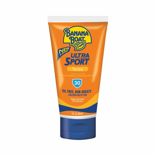 Banana Boat Ultra Sport Sunscreen Faces Lotion, New Look, SPF 30, 3 Ounces