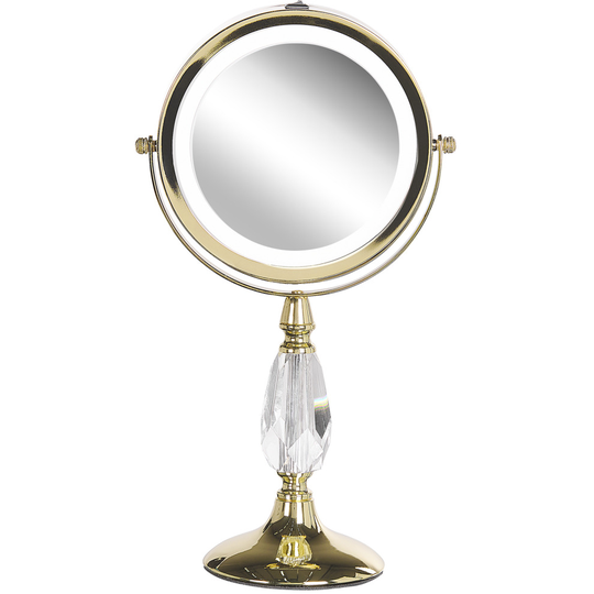 Lighted Makeup Mirror ø 18 cm Gold MAURY