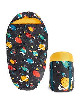 Silentnight Camping Collection Kids Sleeping Bag - Space - Single