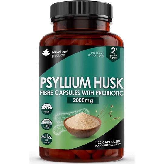 Fibre Supplement 2000mg Psyllium Husk with Probiotic - High Strength