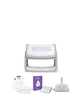 Snuz Snuzpod4 Bedside Crib Starter Bundle - Dusk