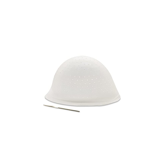 Holes Opened Highlight Cap Frosting Cap Tipping Cap Streaking Cap Silicone Hair Highlighting Cap for Highlights DIY Hair Coloring Hat Dyeing Salon at