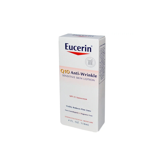 Eucerin, Q10 Anti-Wrinkle Sensitive Skin Lotion, SPF 15 Sunscreen, (118ml)