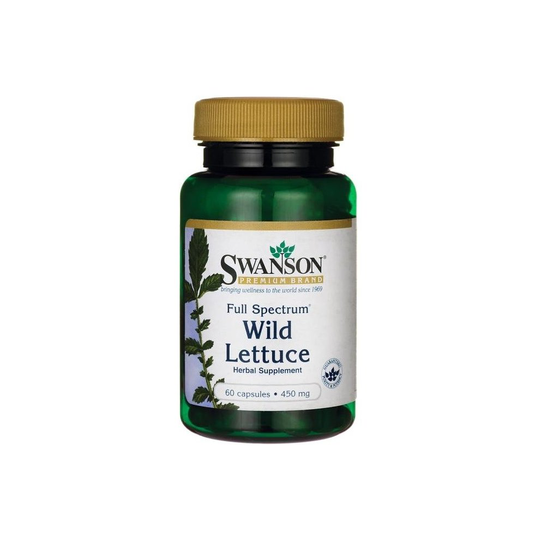 Swanson Full Spectrum Wild Lettuce, 450mg - 60 caps