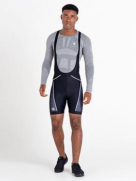 Dare 2B Mens Ecliptic Gel Bibbed Cycling Short - Black/Grey
