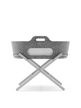 Snuz Snuzbaskit Moses Basket &Amp; Grey Stand Set - Dark Grey