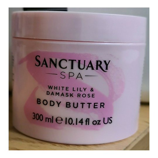 Sanctuary Spa White Lily And Damask Rose Body Butter 300ml