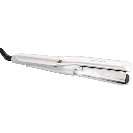 Remington Hydraluxe Pro Hair Straightener - HYDRAcare Cool Moisture Mist Technology for Healthier Styling with Ultra-Fast 15 Second Heat-Up - S9001
