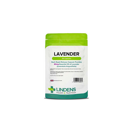 Lindens Lavender Essential Oil 80mg Capsules | 60 Pack | Rapid Release in a Convenient softgel Capsule has a Long Standing Association with Relaxation
