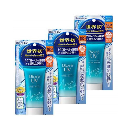 KAO Biore UV Aqua Rich Watery Essence 2019 SPF50+ PA++++ Pack of 3