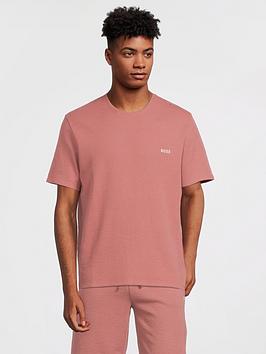 BOSS Bodywear Waffle Lounge T-Shirt - Pink , Pink, Size Xl, Men