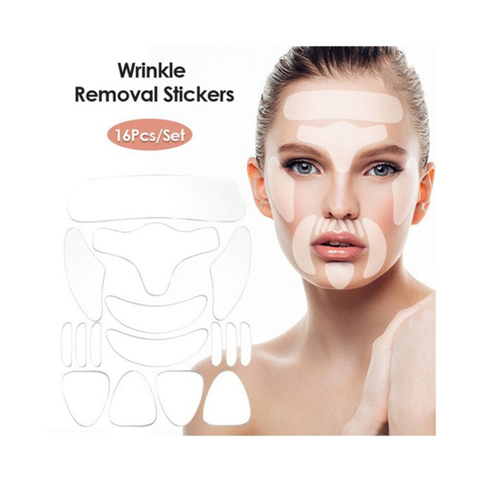 (16PCS) 11Pcs Silicone Wrinkle Removal Sticker Reusable Face Forehead Neck Eye Sticker Pad Anti Wrinkle Aging Skin Lifting Care Patch