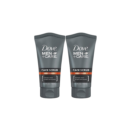Dove Men+Care Face Scrub, Deep Clean Plus, 5 Ounce (Pack of 2)
