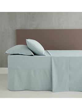 Catherine Lansfield Easy Iron Percale Extra Deep Fitted Sheet - Duck Egg