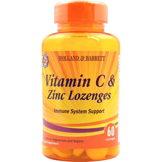 Holland & Barrett Vitamin C and Zinc, 60 Lozenges