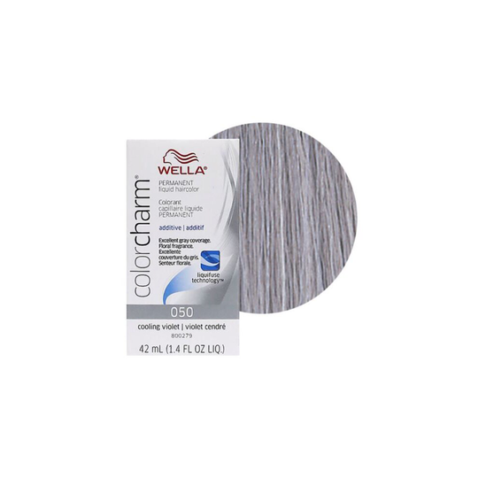 (Wella O50 only) Wella Color Charm Permanent Hair Colour - 050 Cooling Violet & Developer 20