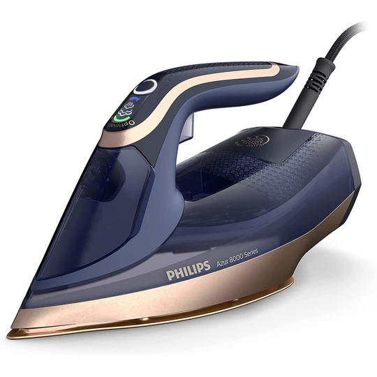 Philips Domestic Appliances Azur 8000 Series Steam Iron - 85g/min Continuous Steam 260g Turbo Steam Boost 3000W