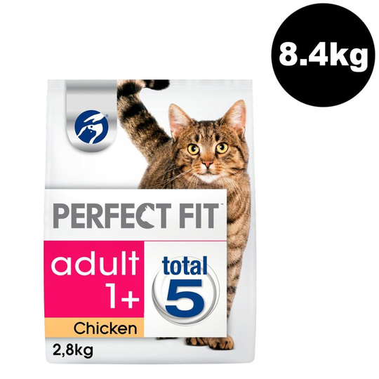 Perfect Fit Cat Complete Dry Adult 1+ Chicken 3x2.8kg