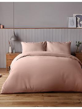 Silentnight Supersoft Plain Dye Duvet Cover Set - Pink