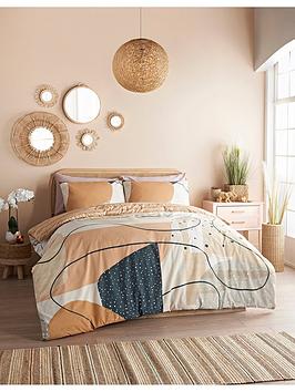 Cosmoliving By Cosmopolitan Cosmo Living Sunset Abstract Duvet Set - Sb - Multi