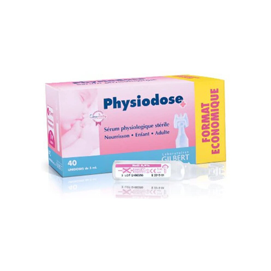 Gilbert Physiodose Sterile Physiological Serum 40 Single Doses