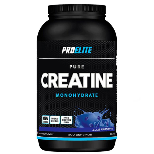 (Blue Raspberry, 1 Kg) Pro Elite Pure Creatine Monodydrate Powder 1Kg