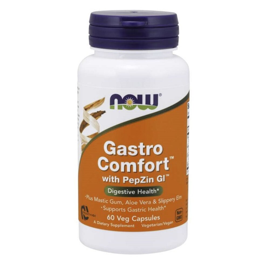 NOW Foods Gastro Comfort with PepZin GI Boost Digestive Health 60 Veg Capsules