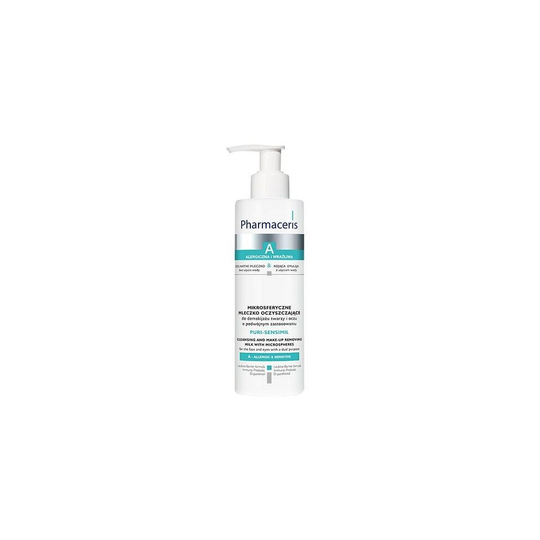 Pharmaceris A Puri-Sensimil, microsphere cleansing milk for face and eye make-up removal, 190 ml