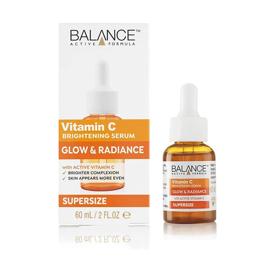Balance Active Formula Vitamin C Supersize Brightening Serum (60ml) - Lightweight & non-greasy. Brighter Complexion. Skin appears more even.