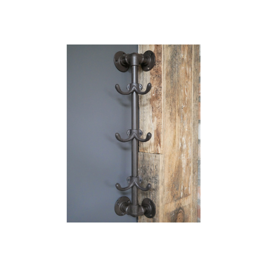 Corner Mounted Cast Iron Coat Hooks