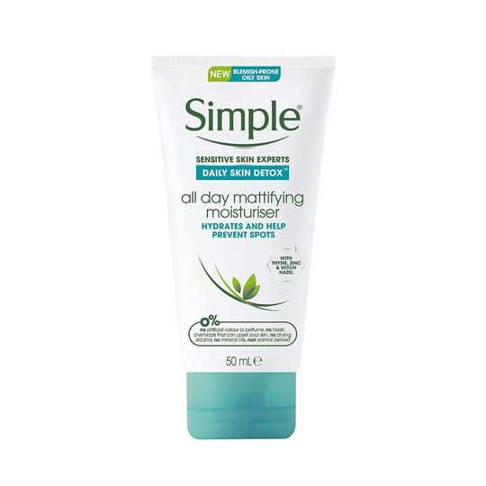 Simple Daily Skin Detox All Day Mattifying Moisturiser 50 ml