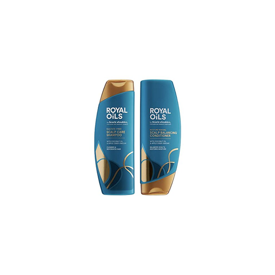 Head & Shoulders Royal Oils Shampoo and Conditioner Set - Includes Anti-Dandruff Scalp Care Shampoo (12.8 Fl Oz.) & Moisture Renewal Scalp Balancing C