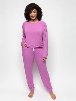 Cyberjammies Viola Knit Slouch Top And Pant - Pink, Pink, Size 8, Women